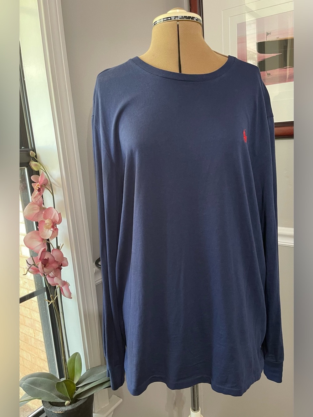 Polo Ralph Lauren Women’s Navy Long-Sleeve Crewneck Sweater
